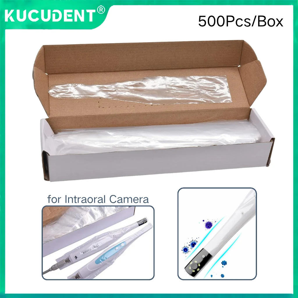 

500pcs/box New Disposable Intraoral Camera Sheath Dental Camera Cover for Dentistry Lab Disposable Endoscope Film Handle Sleeve