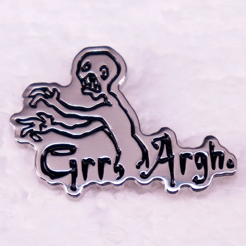 Grrr Argh Monster Hard Enamel Pin Buffy The Vampire Slayer Badge Brooch 90s Supernatural Drama Television Series Biżuteria