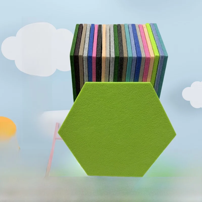 Panel de Pared Acústico de Fibra de Alta Densidad con Diseño Hexagonal para Sala de Piano, Material de Pared Interior de Calidad Estándar
