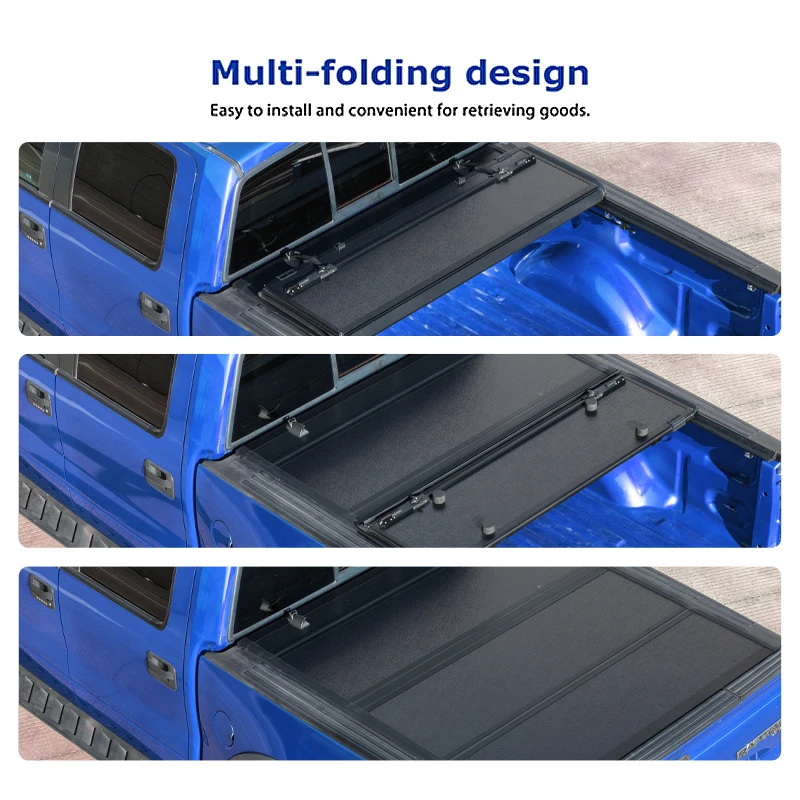 Hot Selling Hard Folding Flip Tonneau Cover Suitable For Colorado Canyon Maverick Gladiator Tundra Tacoma Pickup Truck Bed