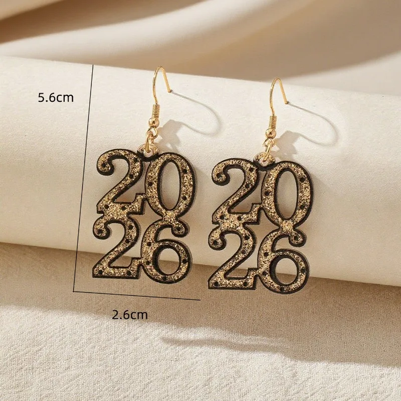 SOHOT هندسية بسيطة الجوف 2026 عدد وأقراط للنساء مجوهرات الأزياء الحد الأدنى اكسسوارات بالجملة السنة الجديدة #6