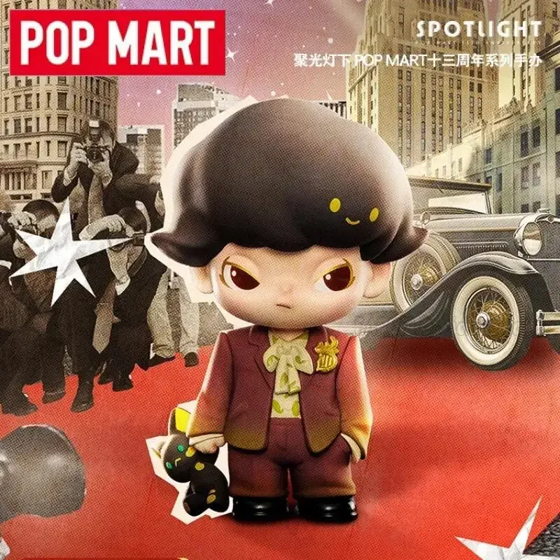 POP MART Spotlight POPMART ซีรีส์ครบรอบ 13 ปี กล่องสุ่มของเล่น ตุ๊กตา ฟิกเกอร์อนิเมะ ของสะสม