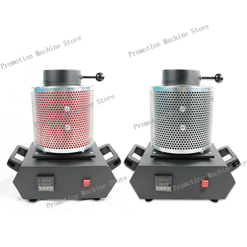 1-3KG Digital Gold Melting Furnace Machine with Mesh For Heating Casting Refining Metals Gold Silver Jewelry Casting Tool 1100℃