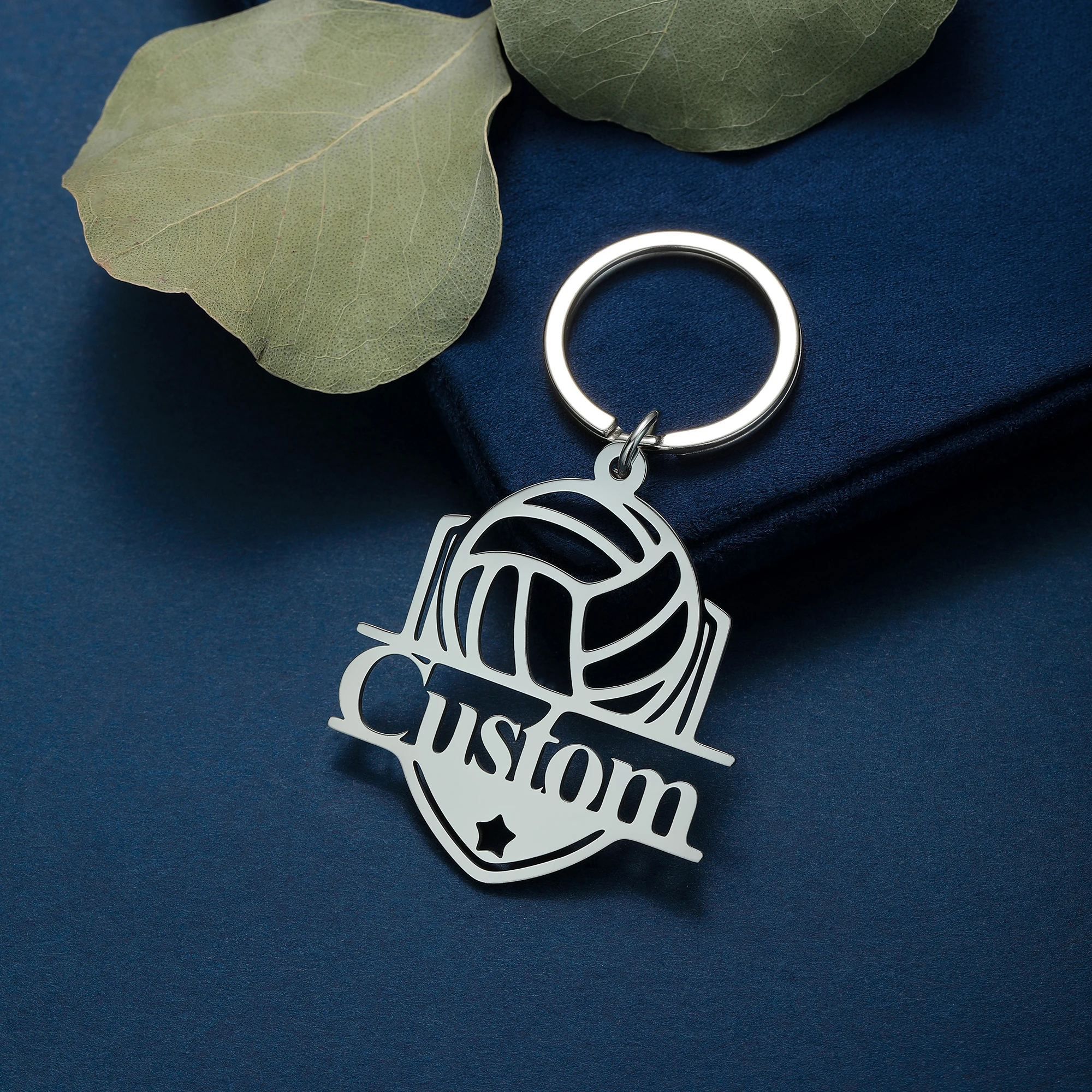 

Stainless Steel Customized Name Baseball Keychain For Men Women Pendant Key Ring Sports Jewelry Gift