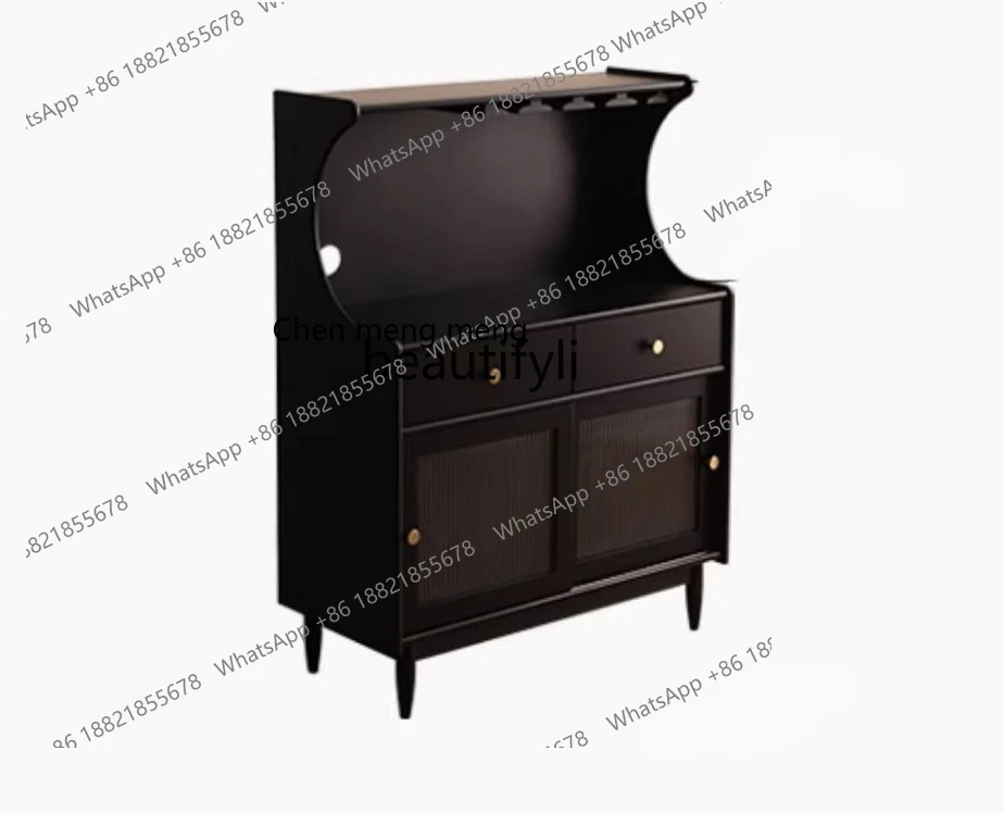 

Modern Minimalist Sideboard Cabinet Simple Modern Solid Wood Liquor Cabinet Restaurant Tea Cabinet Nordic Wall Cupboard