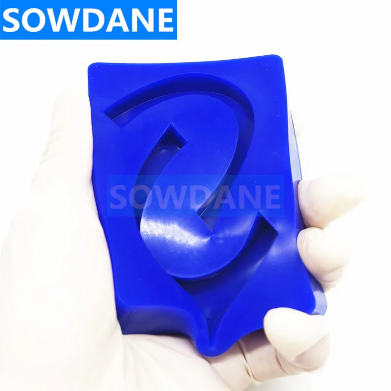 Dental Silicone Rubber Wax Rim Mold Bite Block indywidualna taca Implant forma odlewnicza technik dentystyczny wosk łopata łopata Lab Tool