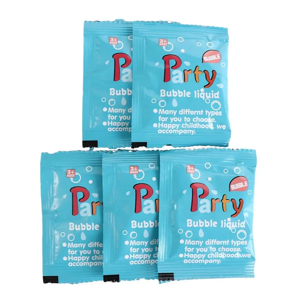 5PCS 10ML Soap Water Bubble Machine Parts Just Add Water Concentrate Bubble Liquid Liquid Soap Refill Solution