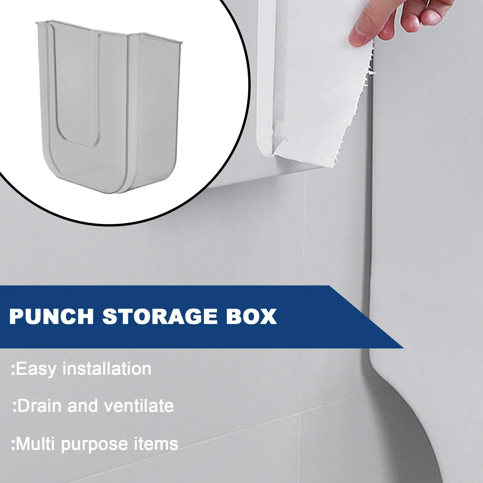 Wall Mounted Wet Wipes Dispenser, Bathroom Organizer