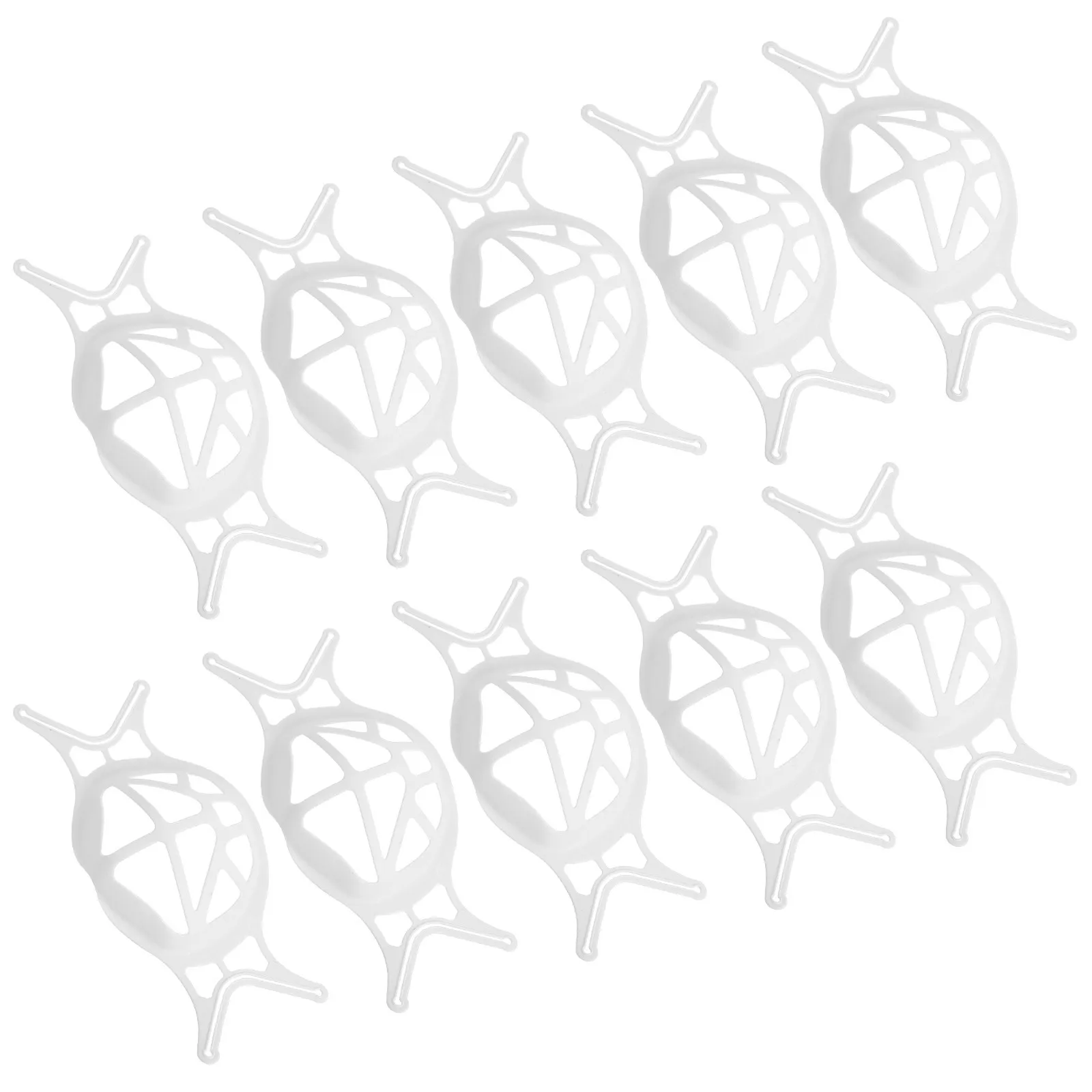 

10Pcs Mask Bracket Inner Frame Plastic Reusable Breath Space Holder Lightweight Comfortable Mask Inner Support Frame Makeup