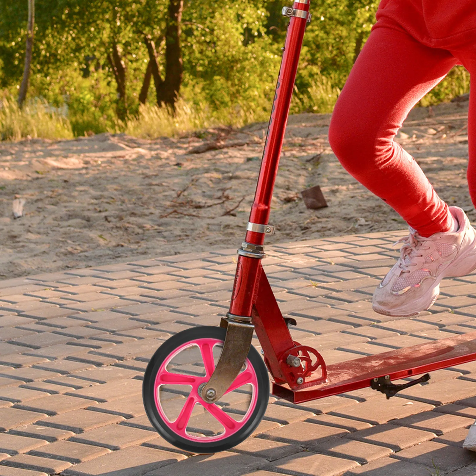 

Усиленное сменное колесо с подшипником для самоката, из полиуретана, износостойкое, гибкое, стабильное, бесшумное