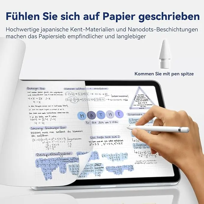 2Pcs Paper Film Like Screen Protector For iPad 9.7 Air 2 3 10.5 Air 4 5 10.9 Pro 11 12.9 10.2 10 9th 8 7th Gen Mini 1 2 3 4 5 6 - view 2