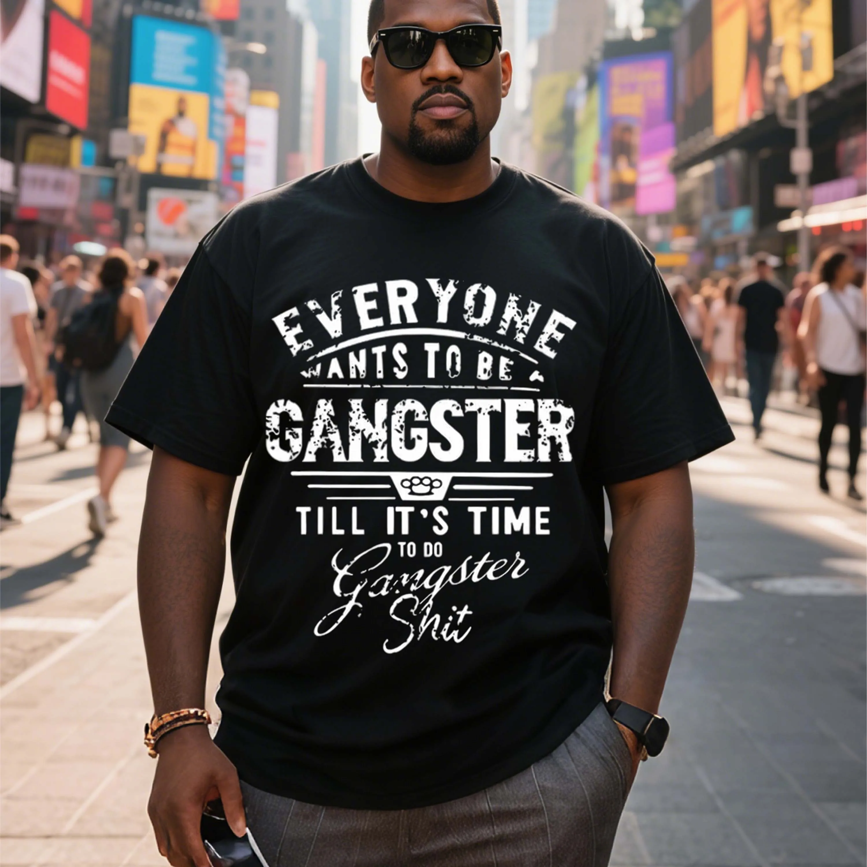 

Мужская футболка больших размеров, черная с круглым вырезом из чистого хлопка, подходит для верхней одежды весной и летом, повседневная и удобная