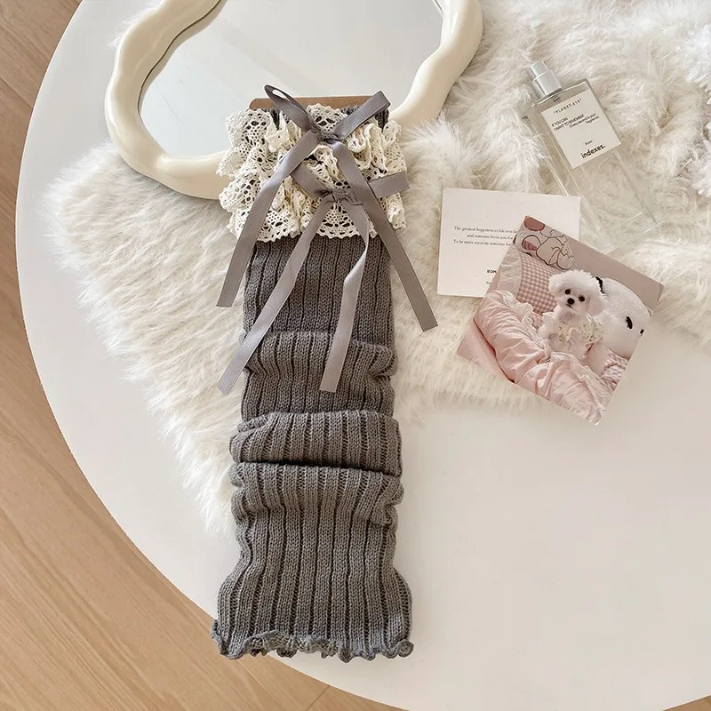 Lolita Gaiter Sweet Lolita Leg Warmers Boot Socks Thermal Stretch Knitted Warmers For Winter Home Leisure Fashion Accessory