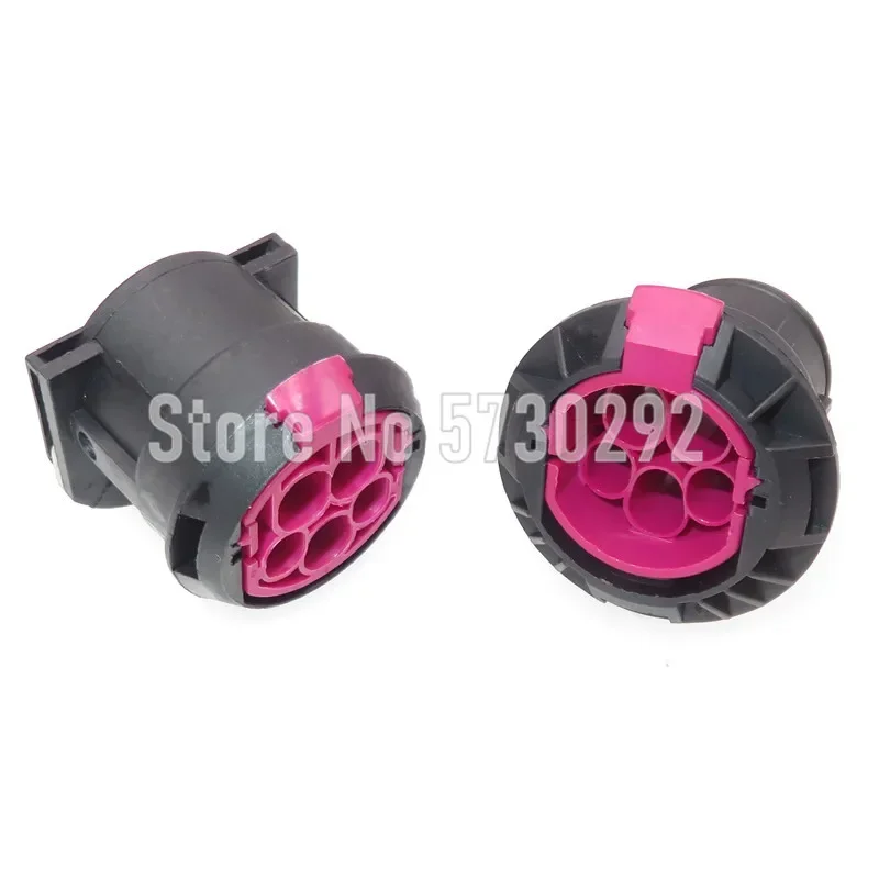 5P Automobile Headlight Assembly Wiring Harness Plug Light Socket Waterproof Automotive Connector For VW J6