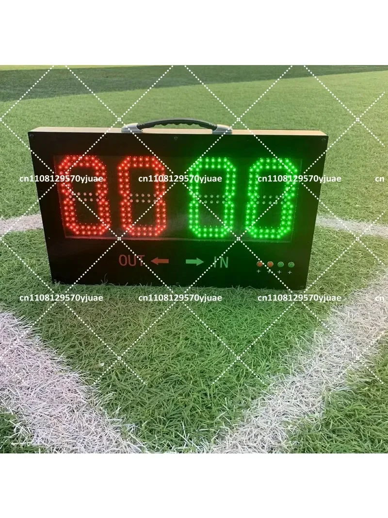 Electronic Football Referee Board LED Substitution Injury Time Display Soccer Match Sports Equipment
