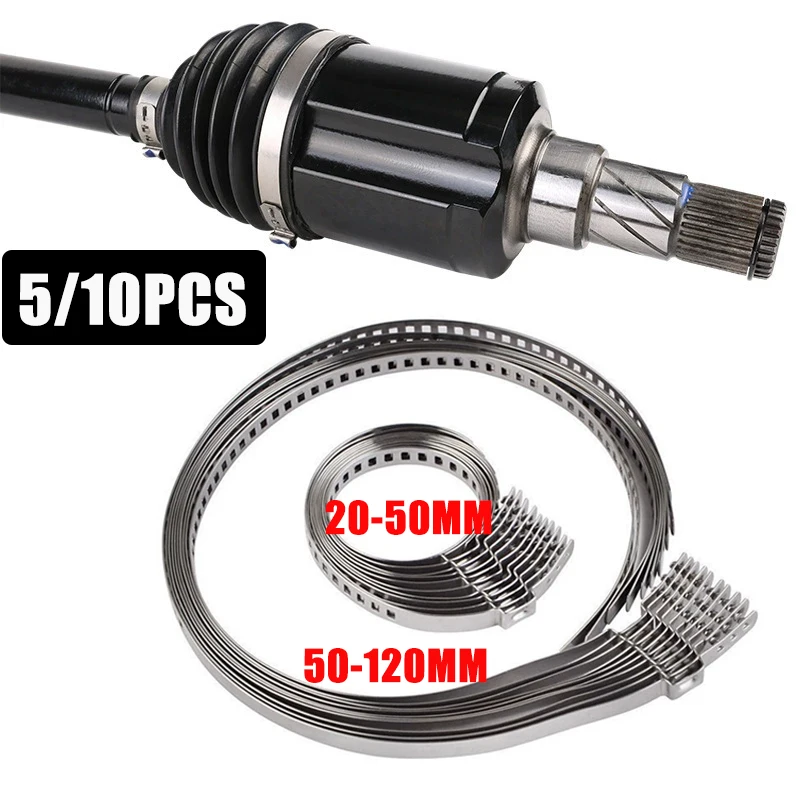 

Single-ear Clamp Axle Universal Joint Sleeve Clamp Set Stainless Steel Hose Clamp Crimping Tool Adjustable 20-50mm 50-120mm