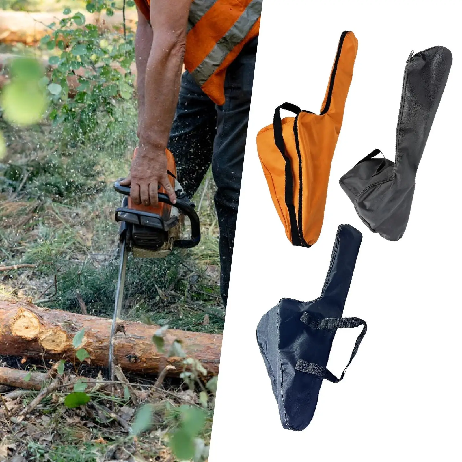 Durable Chainsaw Carry Bag Oxford Cloth Waterproof Storage Holder for 16 Inch Battery Chainsaw and Accessories