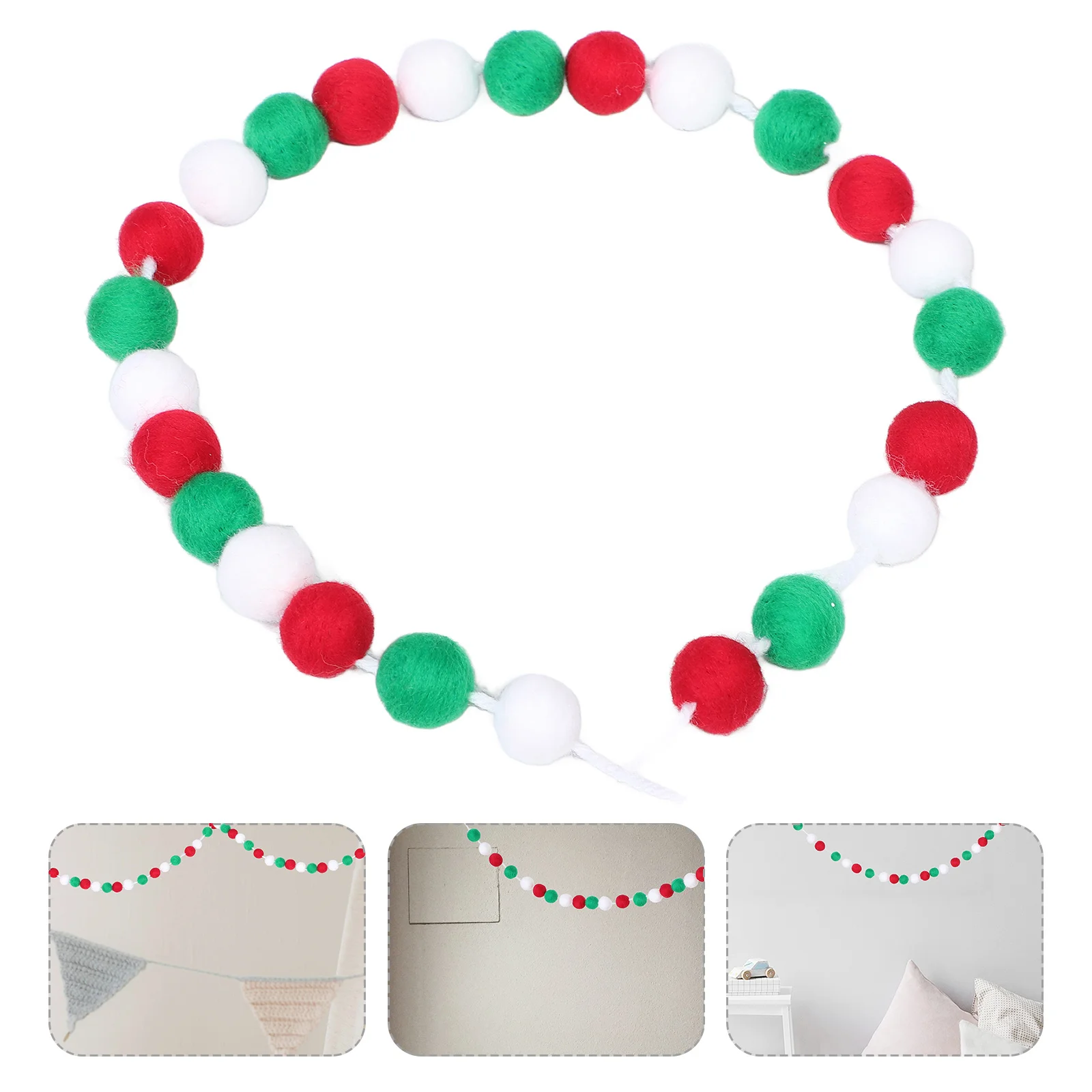 

Rainbow Ball Garland Easy to Use Party Decoration for Classroom Garden Patio Decor Themed Party Decorations Hanging Ball Garland