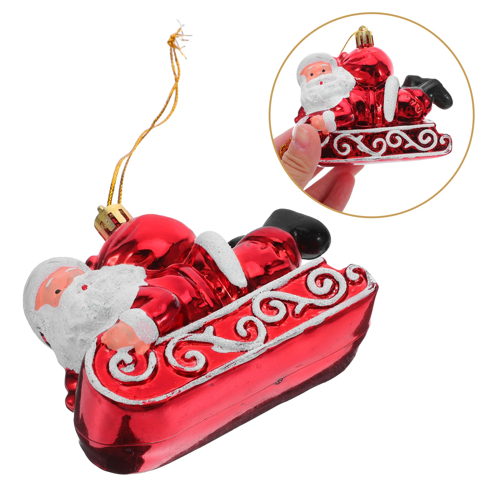 

Small Christmas Ornaments Hanging Santa for Xmas Claus Pendant Decoration Tree Decorations Pendants Sleigh