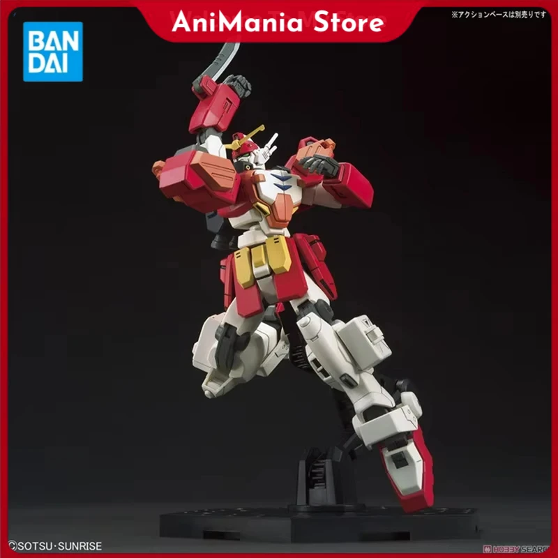 

Bandai Original Gundam Model Kit Anime Figure Hg 1/144 Xxxg-01H Gundam Heavyarms Garage Figures Collectible Gift for Children