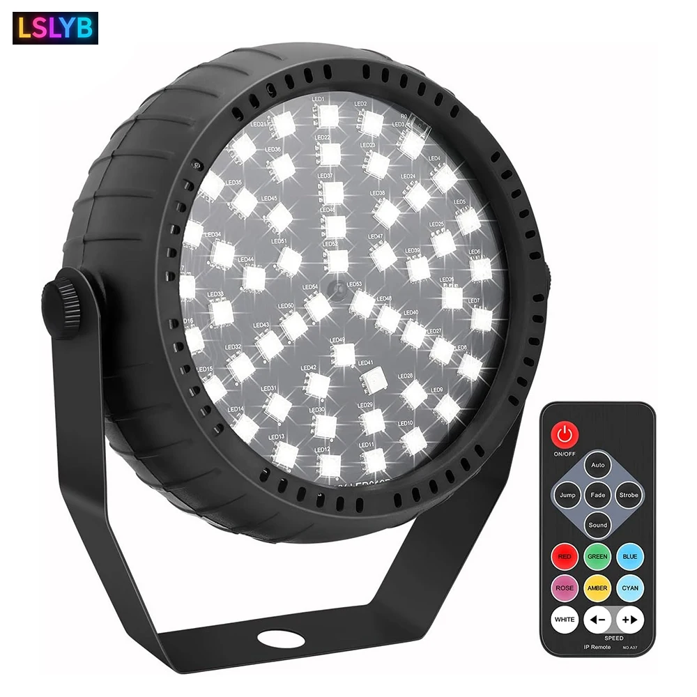 

Strobe Lights, 54LEDs Super-Bright RGB LEDs Mini Strobe Light for Parties, Christmas Halloween Strobe Lights with Remote Control