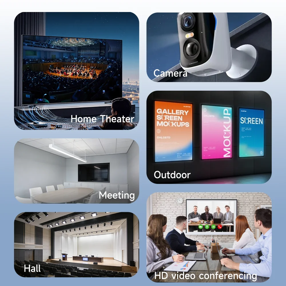 Extender HDMI Fiber Optik Mini 4K30 984FT/300M Single Core Multi Mode OM3 melalui Fiber