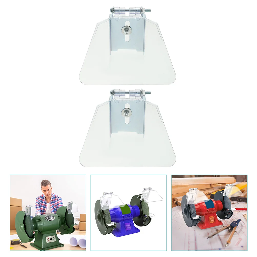 2 Pcs Protection Grinder Guard Work Goggles Angle Wrench Abs Grinders Bench Shield