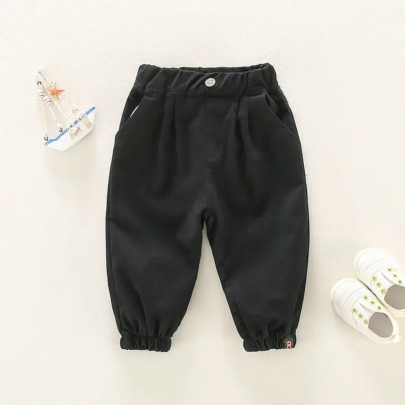 2026 Frühling Herbst Jungen Einfarbige Cargo-Hosen Koreanischer Stil Mode Vielseitige Lässige Lange Hosen Trendige Kinderkleidung – Detail 10
