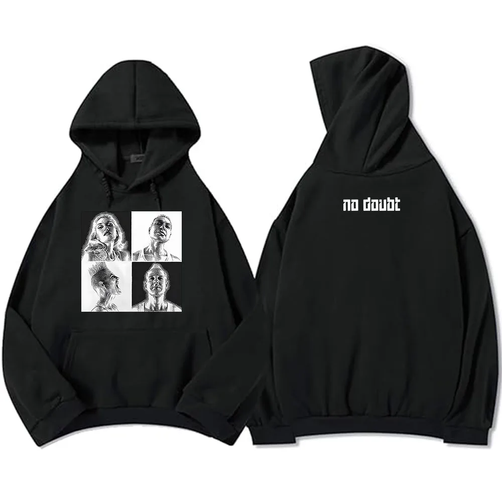 لا شك المجال لاس فيغاس هوديس الرجال النساء ملابس طويلة الأكمام عادية قمصان سويت شيرت بقلنسوة الجرافيك سوداديراس الشارع نمط هودي #2