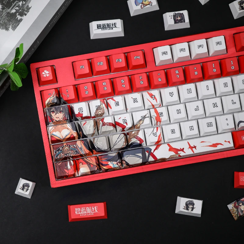 Azur Lane Keycaps Personalized Customization IJN Taih Ō Mechanical Keyboard Keycaps PBT Cartoon Anime Game Keycap Accessories
