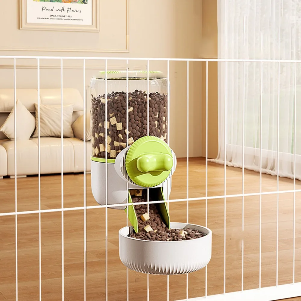 

Detachable Hanging Automatic Pet Feeder Tip-proof Leak-proof Cage Hanging Water Dispenser Large Capacity Pet Food Bowl