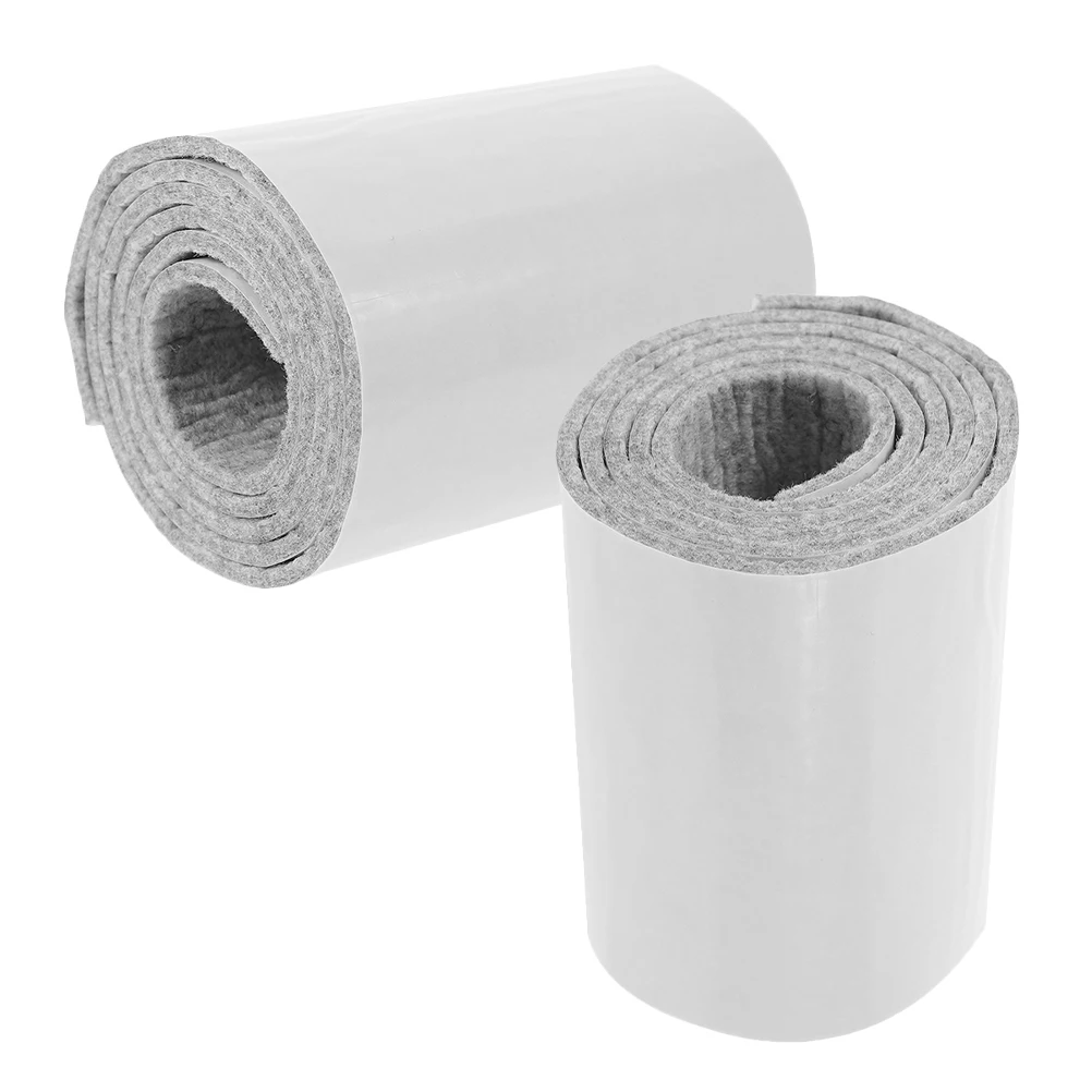 

2PCS Felt Anti slip Pads Adhesive Strips for Furniture Chair Leg Bottom Protectors Dark Grey 5x15cm Floor Carpet