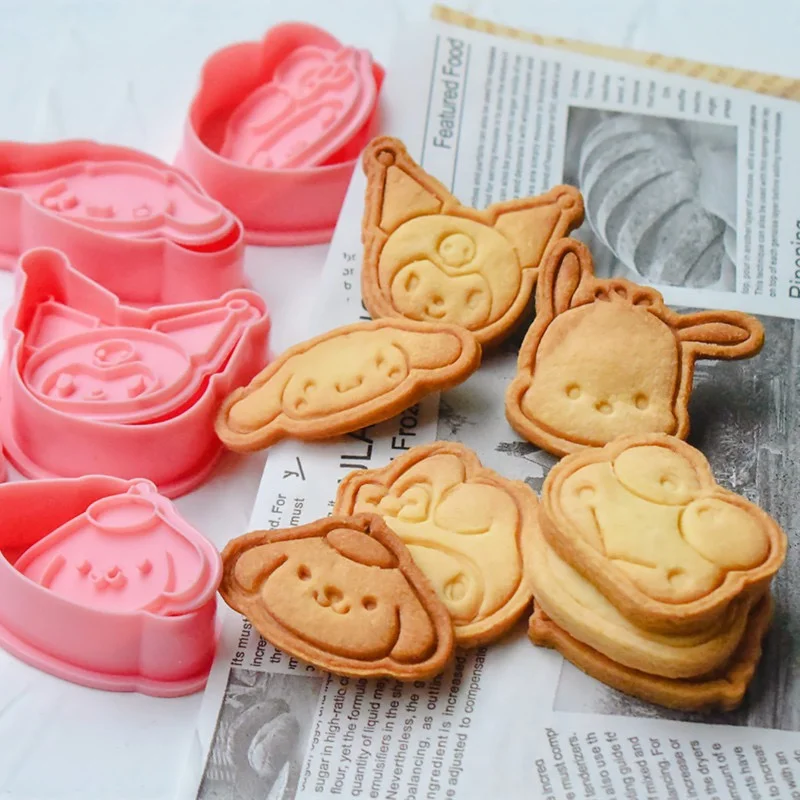 Sanrio Anime Koro M Happiness.how Baking Tools Three-dimensional Pom Pom PurinBADTZ - MARU Cartoon Manual Press Cookie Mould