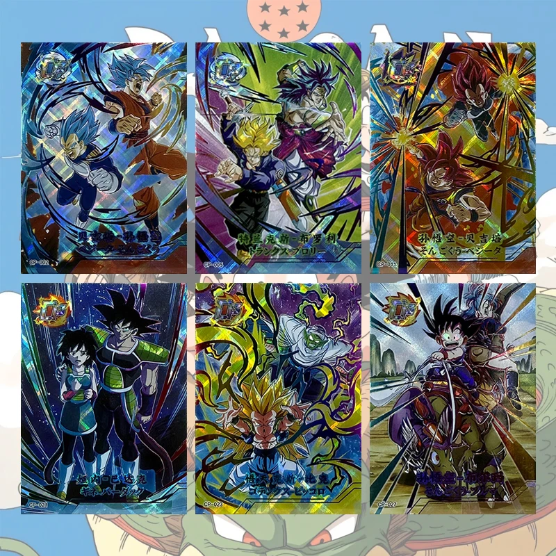 

Коллекционные карточки по аниме Dragon Ball: Бульма, Сон Гоку, Вегета, Ив, Транкс, Фриза. Подарки на Рождество и День рождения, детские игрушки.