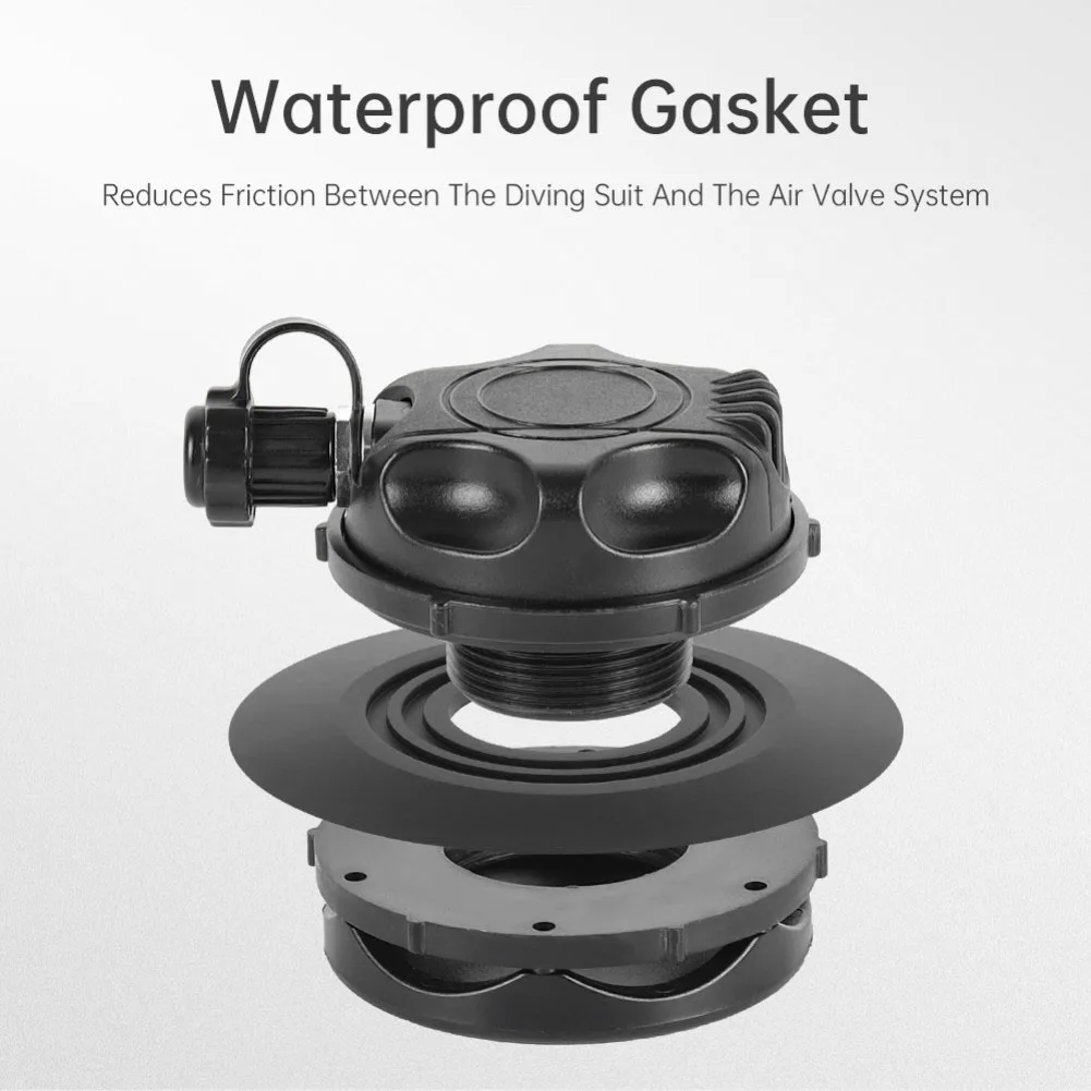 

Scuba Diving Drysuit Replacement Valve Set Plastic Intake and Exhaust Valves with Resistant and Leakproof Features