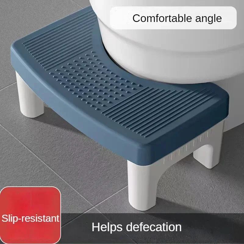 Thickening Bath Toilet Stool Anti-Slip Detachable Foot Rest Plastic Squatty Potty Mat For Adults Seniors Children Pregnant Women