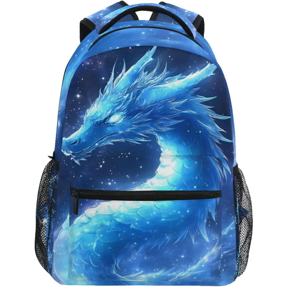 

Крутые рюкзаки Dragon Blue Galaxy для девочек и мальчиков, сумка для начальной школы, детская сумка для книг, персонализированный дорожный рюкзак, 3-й, 4-й, 5-й Gra