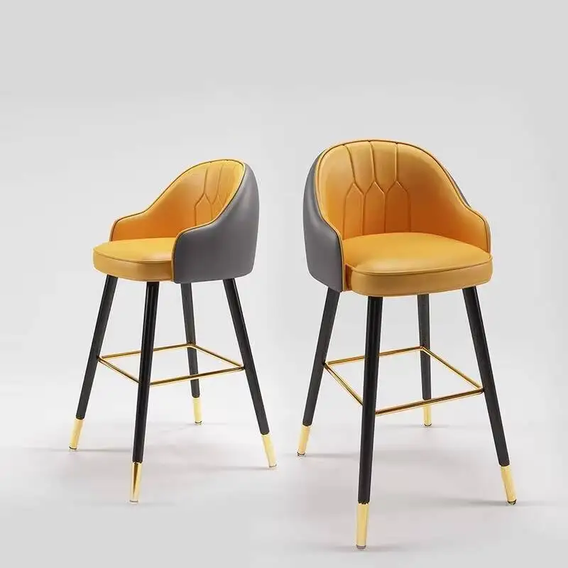 برتقالي الصين الفاخرة بار البراز الظهر التجارية الحد الأدنى رخيصة بار البراز الشمال فريد أنيق Sillas Para Barra الأثاث #4