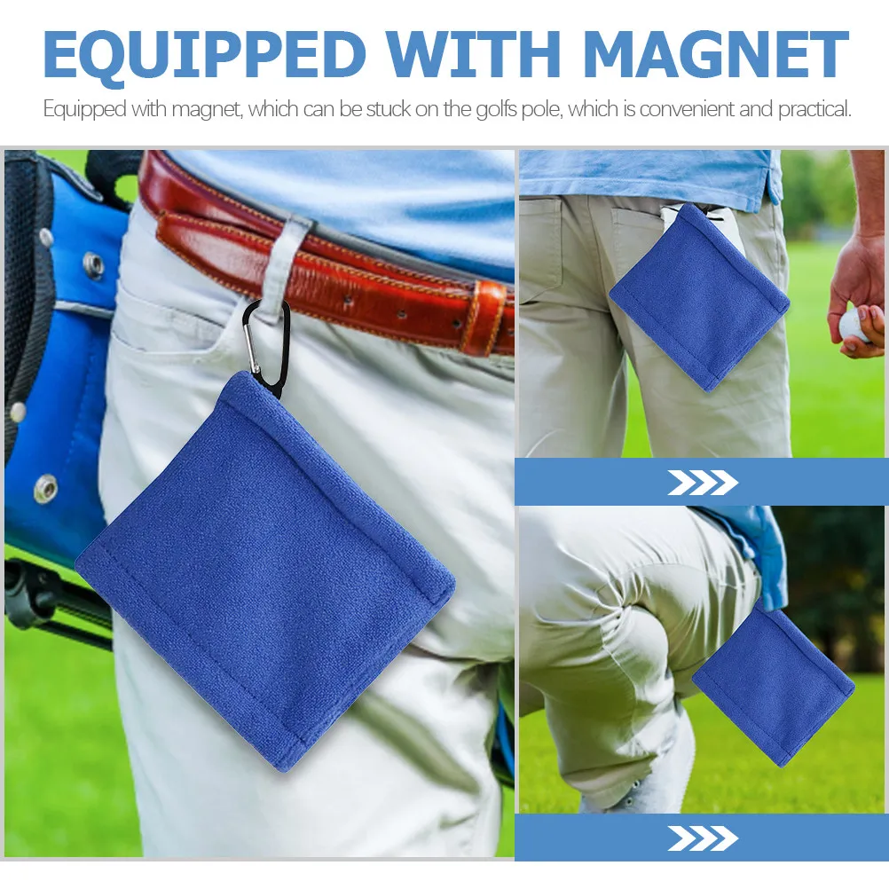 Multi Directional Golf Ball Soft Non Scratch Polyester Fabric Easy Carry Storage Professional Golfing Dry Towel
