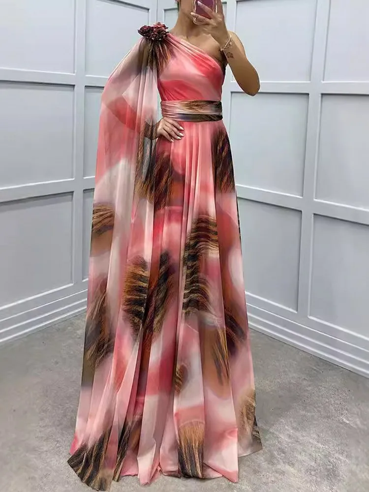 فساتين أفريقي أنيقة للنساء ، فستان ماكسي داشيكي ، ملابس نسائية تقليدية أفريقي ، فستان طويل خرافي ، الصيف والخريف #4