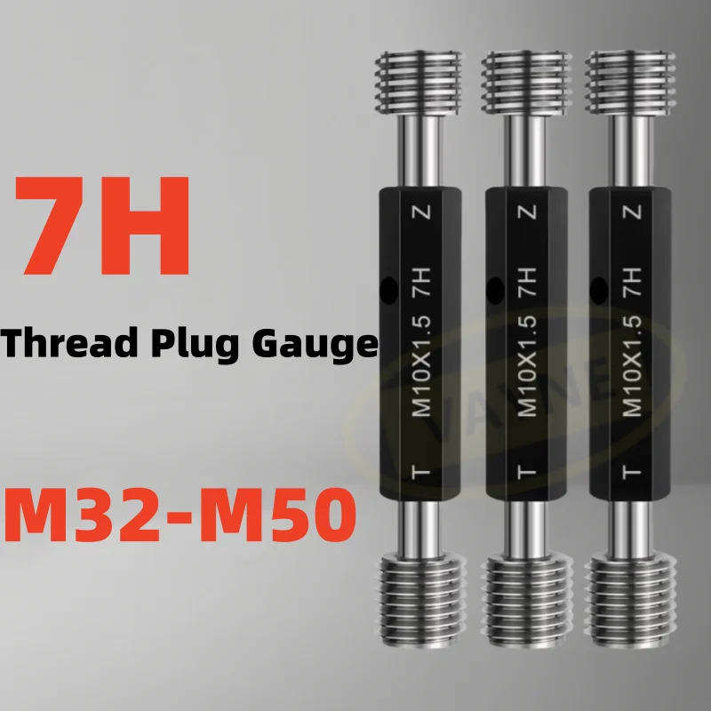 

1pcs 7H Steel Mer-cury Gage Metric Fine Thread Plug Gauge High Quality wholesale M32M33M34M35M36M37M38M39M40M41M42M43M45M46-M50