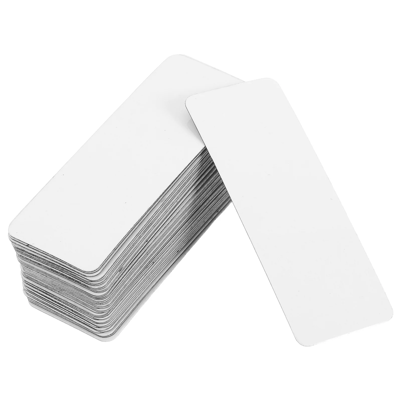 50 قطعة تسميات المسح الجاف المغناطيسي قابلة لإعادة الاستخدام للكتابة مغناطيس للفصول الدراسية مكتب السبورة الثلاجة المنظم الجاف محو اسم العلامات #1