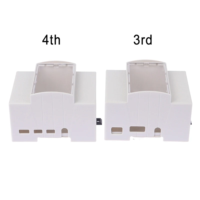 Raspberry Pi 4 Model B ABS Case DIN Rail Mount Large Inner Space Shell Protection Enclosure for RPI 4B Pi4 or Pi 3B+ 3B