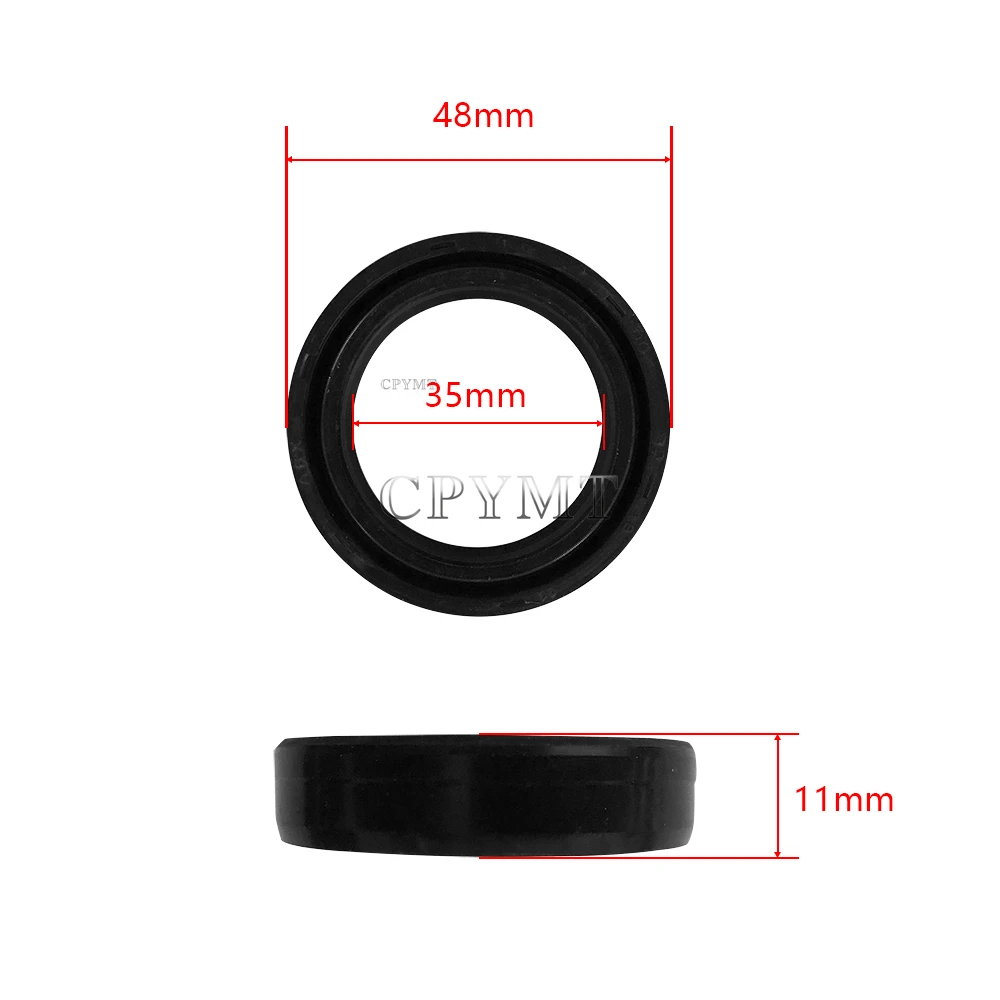 35x48x11 35*48*11 Front Shock Fork Damper Shaft Oil Seal Retainers 35 48 11 Dust Cover Fit For 35mm FORK TUBES 1996-2014 2015