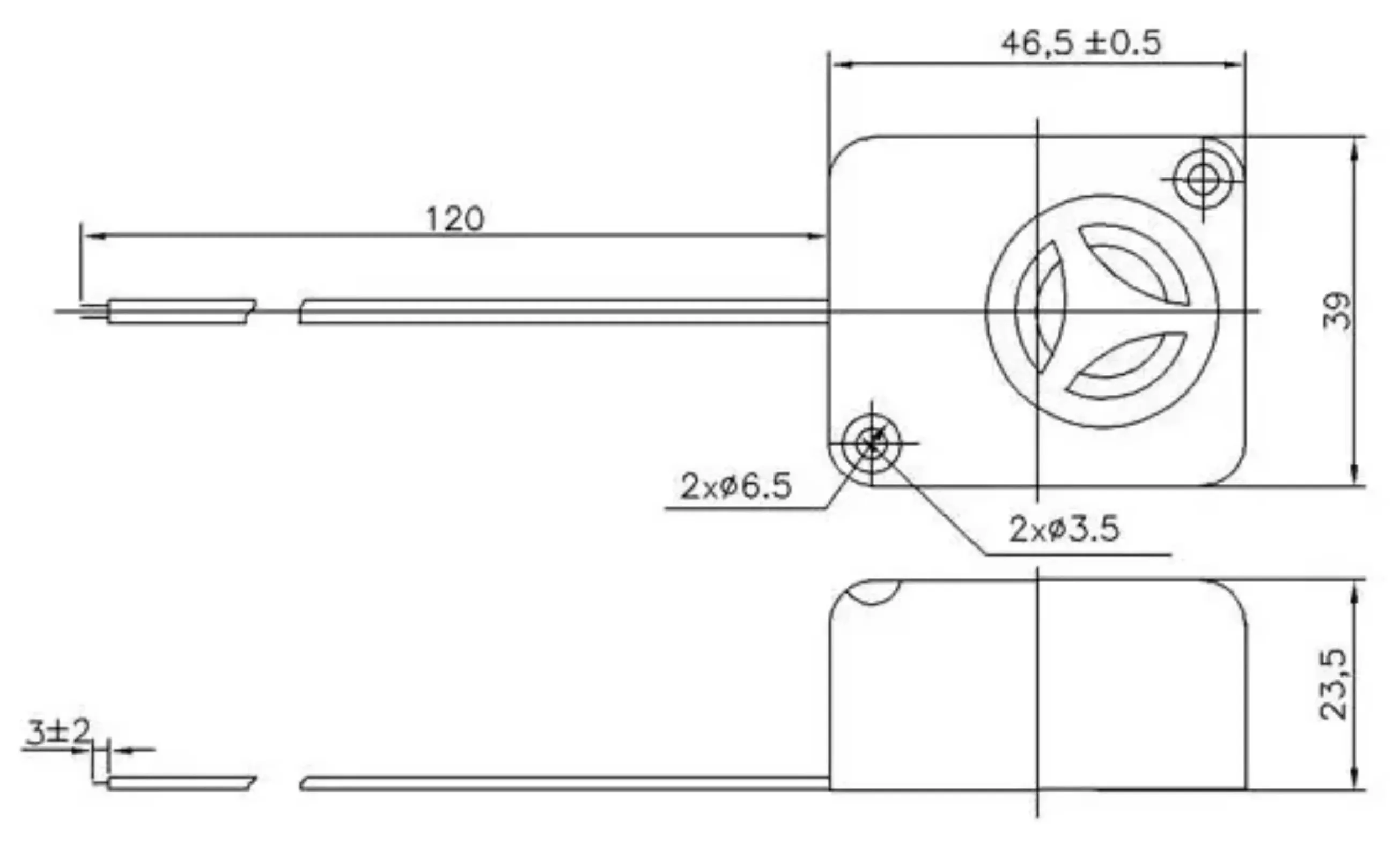 Mini sirena di allarme piezoelettrica 12V DC 110dB per sistema di sicurezza antifurto per auto con ampia resistenza alla temperatura (-20 ° C~+60 ° C)