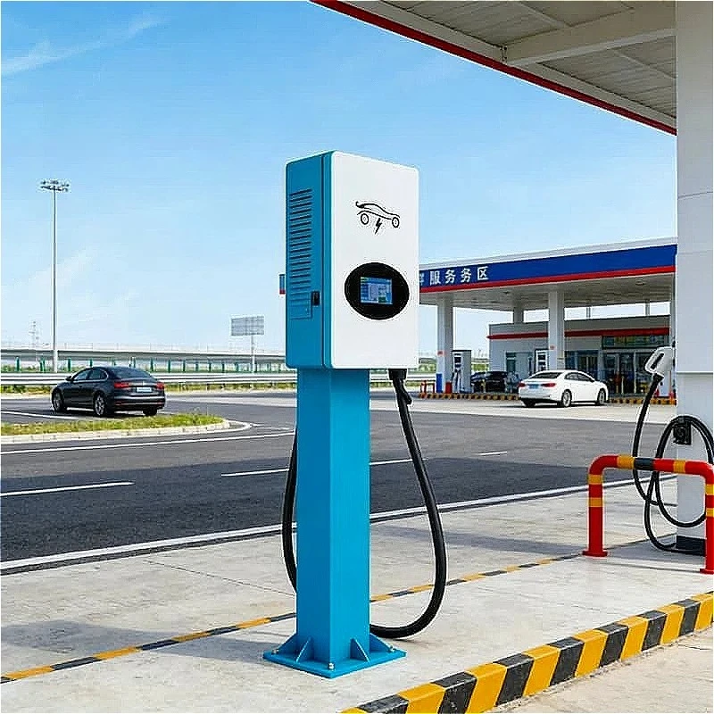 Commercial EV Charging Station DC Fast Charger 60kW 120kW With RFID Payment System Retail Mall Shopping Center Parking Custom