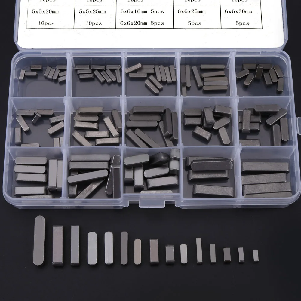 12mm Parallel Key Round Ended Key Rust-proof Parallel Drive Shaft Keys Set 8mm 10mm 12mm 16mm 20mm 25mm 30mm Drive Shaft Key