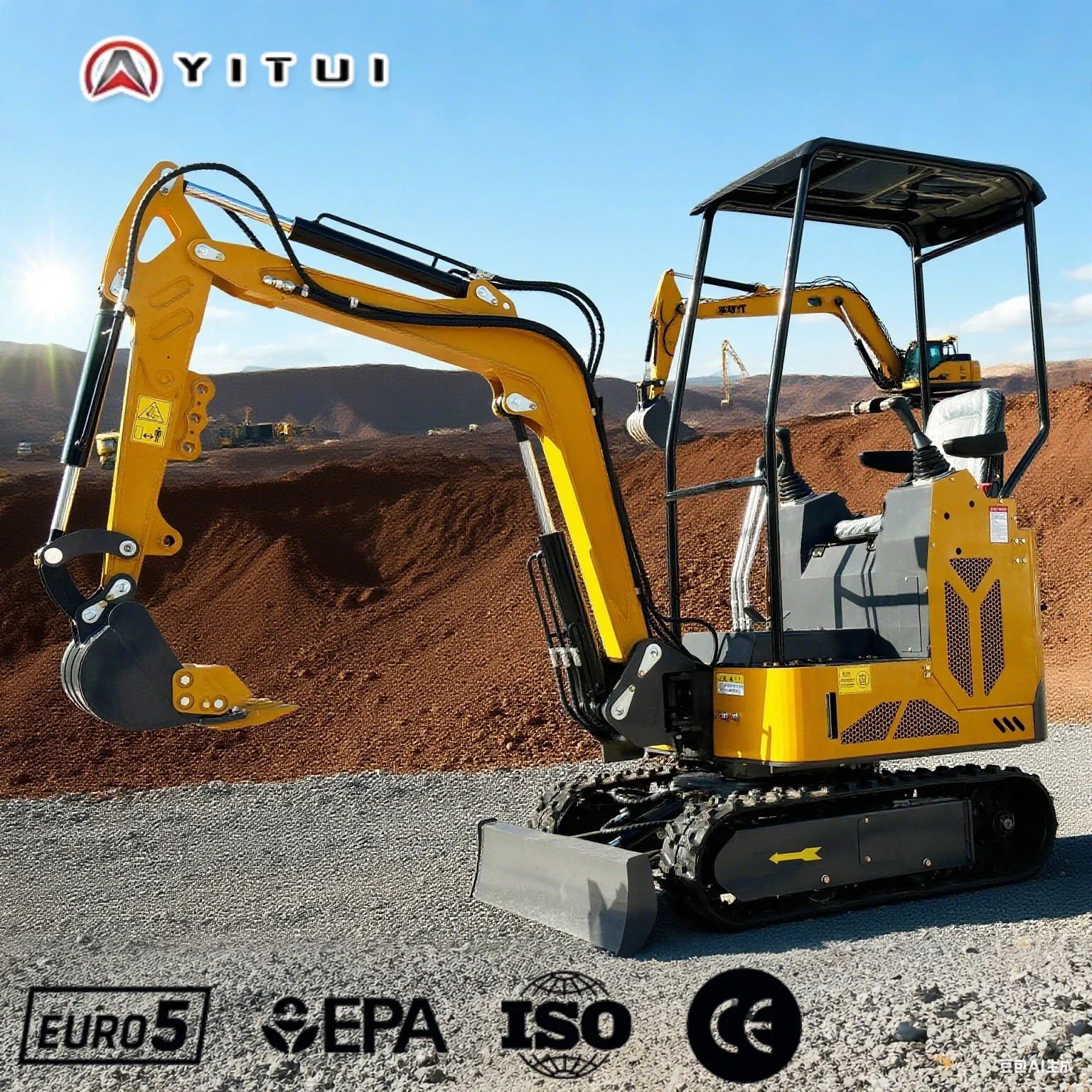 أفضل بائع حفارة صغيرة عالية الجودة حفار صغير للاستخدام المنزلي وتجديد الفناء والبناء الخفيف للعائلة المخصصة