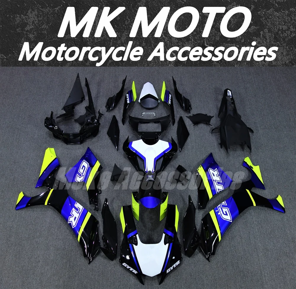 

Moke moto Motorcycle Fairings Kit Fit For Yzf R1M R1 2020 2021 2022 2023 2024 Bodywork Set Neon Blue Black Fluorescence