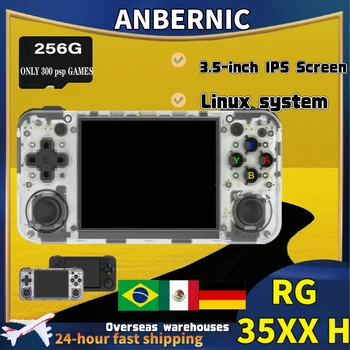 ANBERNIC RG35XX H Retro handheld game console video game consoles Linux system 3.5 inch IPS built-in 64G TF 5000+ games gifts